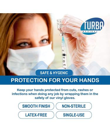 200 Small Disposable Vinyl Gloves - Non Sterile, Latex Free, Food Safe - 100 Count Box - Buy Online on GoSupps.com