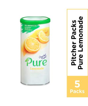 Crystal Light Pure Lemonade Powdered Drink Mix - 5 Packets - Buy Online on GoSupps.com