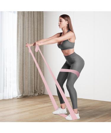 Proiron Fitness Straps Gymnastics Band Set | Latex Resistance Bands - Anti-Slip Full Body Stretching & Local Shape - 1.5m Pink - Buy Online on GoSupps.com