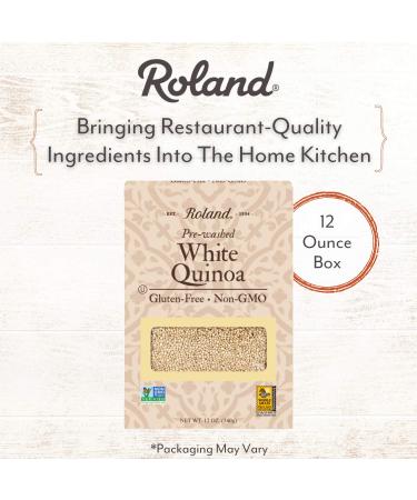 Roland Foods White Quinoa - Pre-Washed, 12 oz - Gourmet Specialty Grain - Buy Online on GoSupps.com
