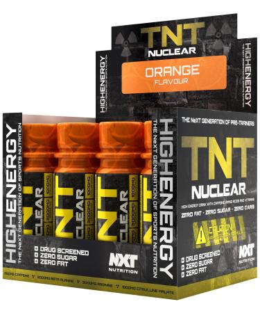 NXT Nutrition TNT Nuclear Shots Boisson pr -entra nement 12 x 60 ml orange