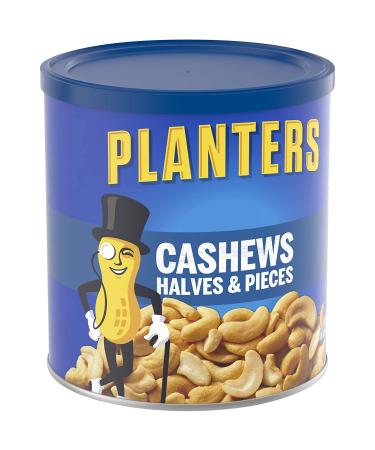 Planters Salted Cashew Halves & Pieces 14 oz Canister - 1 Pack - Buy Online on GoSupps.com