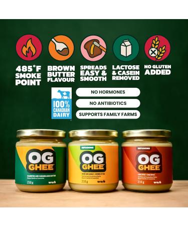 OG GHEE | 210g | Chai Spice | Hormone and Antibiotic Free Clarified Butter Caramelized Flavour Keto and Paleo Friendly Gluten Free Lactose and Casein Free Carnivore Chai Spice 210g - Buy Online on GoSupps.com