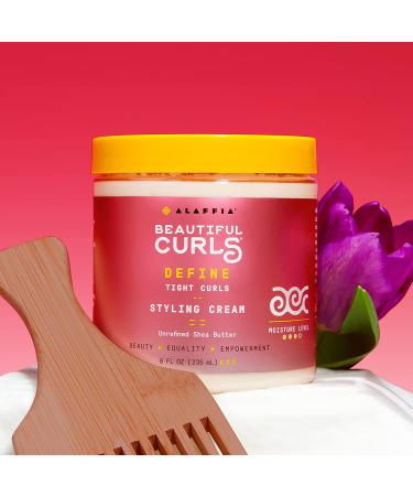 Alaffia Beautiful Curls Curl Activating Cream - Unrefined Shea Butter for Curly & Kinky Hair (8 fl oz) - Buy Online on GoSupps.com