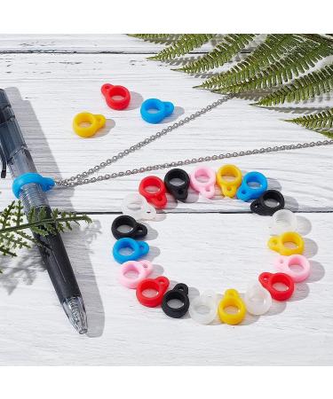 GORGECRAFT 20PCS 10 Colors Anti-Lost Silicone Rubber Rings Band Holder Multipurpose Adjustable Cases Necklace Lanyard Replacement Pendant Carrying Kit for Pens Diameter 13mm/0.5inch 20pcs 10 Colors 13mm - Buy Online on GoSupps.com