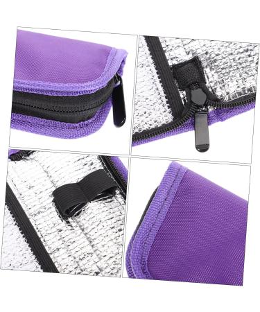 JEWEDECO Insulin Cooler Pack - Travel Storage Rack for Medications | Diabetic Insulin Cooler Case - Washable & Insulated | Purple 20x7cm - Buy Online on GoSupps.com