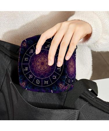 Magic Zodiac Sign Sanitary Napkins Storage Bag | Menstrual Pad & Cup Holder for Teens & Women - Buy Online on GoSupps.com