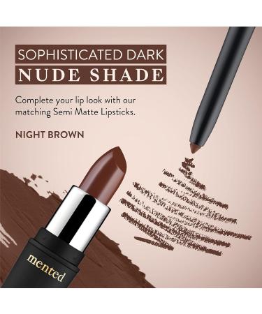 Mented Cosmetics Dark Night Semi-Matte Nude Lipstick & Lip Liner Set - Buy Online on GoSupps.com