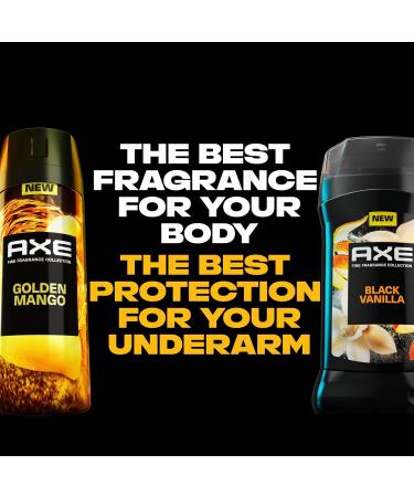 AXE Fine Fragrance Collection Premium Deodorant Body Spray for Men Golden Mango 3 Count With 72H Odor Protection and Freshness Infused with Mango Mandarin and Vetiver Essential Oils 4 oz Mango 4 Ounce (Pack of 3) - Buy Online on GoSupps.com