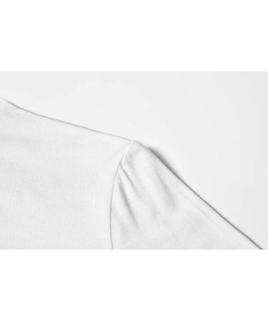 KLOTHO Women's Slim Fitted Mock Turtleneck Top - Long Sleeve Lightweight Base Layer Shirt | A-White, Medium - Buy Online on GoSupps.com