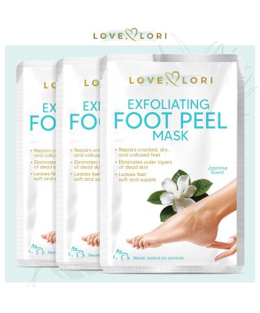 Foot Peel Mask (3-Pack) - Callus Remover & Dead Skin Exfoliation Treatment for Dry Cracked Feet - Foot Mask Socks for Intensive Foot Care - Buy Online on GoSupps.com