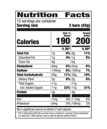 Nature Valley Granola Bars 30 ct - Crunchy Peanut Butter and Oats 'n Honey - Buy Online on GoSupps.com