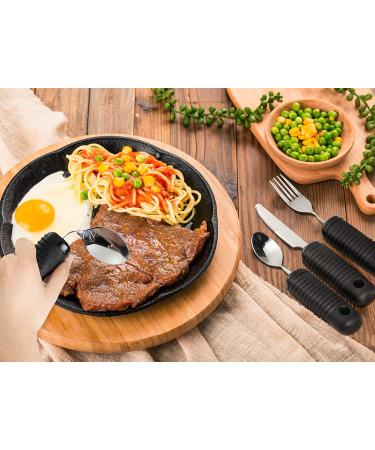 Adaptive Utensils Set for Tremors - Easy Grip Silverware for Parkinsons and Arthritis - Buy Online on GoSupps.com