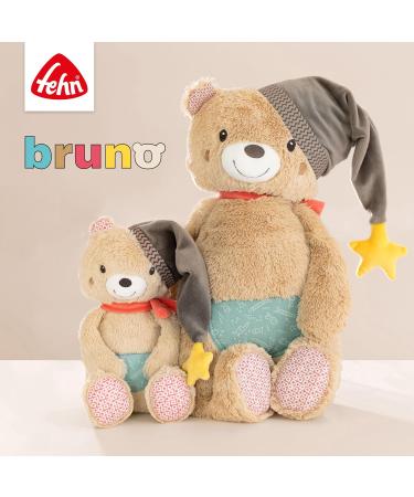 Fehn Cherry Pit Cushion Bear - 15 x 15 cm - Soothing Heat/Cold Pad for Babies - Multicoloured Classic - Buy Online on GoSupps.com