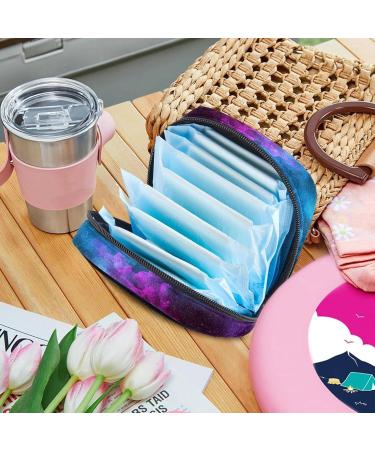 Galaxy Universe Menstruation Pad Bag with Zipper | Stylish Women's Napkin & Tampon Collection Bag - Buy Online on GoSupps.com