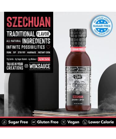 Sugar Free Szechuan Sauce by Wok of Life - Low Carb, Keto & Vegan | Gluten-Free Chinese Stir Fry Marinade - Buy Online on GoSupps.com