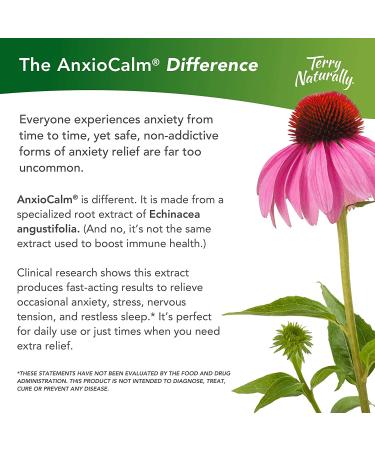 Terry Naturally AnxioCalm 40mg - 2 Pack (90 Servings) | Non-Addictive Anxiety & Stress Relief | Non-Drowsy Formula for Worry, Restless Sleep | Non-GMO, Gluten-Free - Buy Online on GoSupps.com
