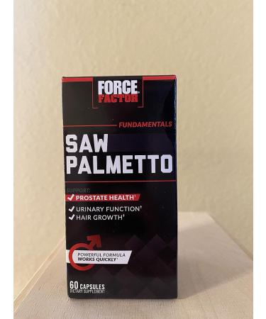 Force Factor Saw Palmetto for Men - Prostate Health, Urinary Function & Hair Growth - 60 Capsules - Buy Online on GoSupps.com