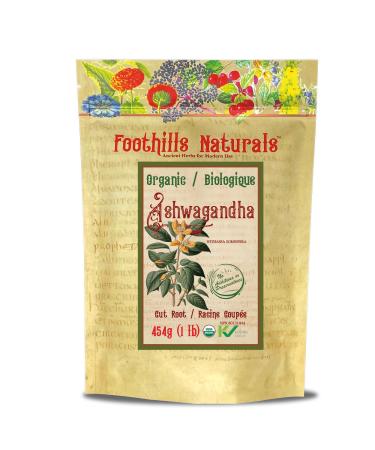 Foothills Naturals Ashwagandha Root Organic Cut - 454g 220+ Servings