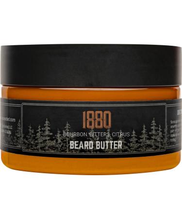 Live Bearded Beard Butter - 1880 - Leave in Conditioner for Beards - 3 oz. - Moisturize, Style, Condition - All-Natural Ingredients with Shea Butter - Light to Medium Hold - Made in the USA Bourbon. Bitters, Citrus - The 1880