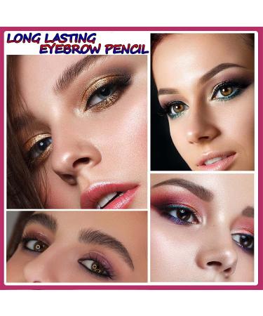 Gray Black Eyebrow Pencil Micro-Fork Tip Brow Pen - Waterproof & Long-Lasting - Buy Online on GoSupps.com