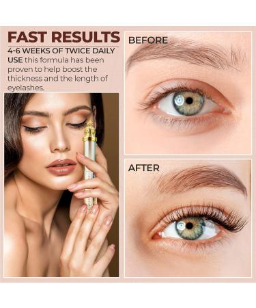 Premium Eyelash Growth Serum | Boost Longer Fuller & Thicker Lashes with Ginseng & Peptides - 8ml - Buy Online on GoSupps.com