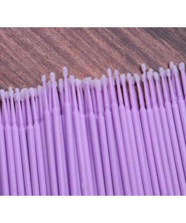 Ruwado 100 Pcs Applicator Brushes Micro Disposable Bendable Dental Clean Brush for Eyelash Extensions Mascara Make Up Oral Eyebrows Eyeliner Personal Care Micro Swabs (Puple - Small) - Buy Online on GoSupps.com