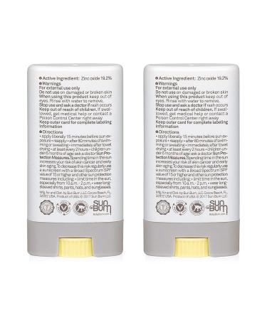 Baby Bum Mineral Sunscreen Face Stick SPF 50 - Fragrance Free - Travel Size 0.45oz (2 Pack) - Buy Online on GoSupps.com