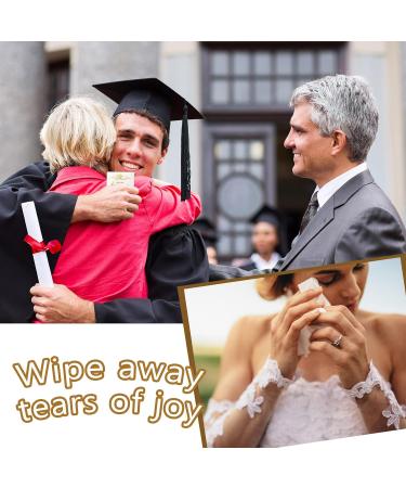 100 Pack Wedding Tissues for Guests - Pocket Size 3 Ply Travel Tissues - Graduation & Party Ceremony Favors - Buy Online on GoSupps.com