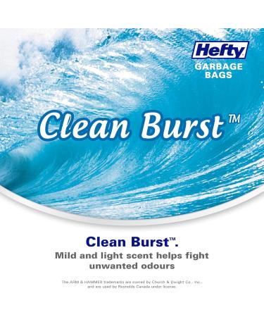 Hefty Garbage Bags Ultra Strong Large 100 Litres Black Drawstring Arm & Hammer odour neutralizer 80 Bags Ultra Strong Drawstring - Buy Online on GoSupps.com