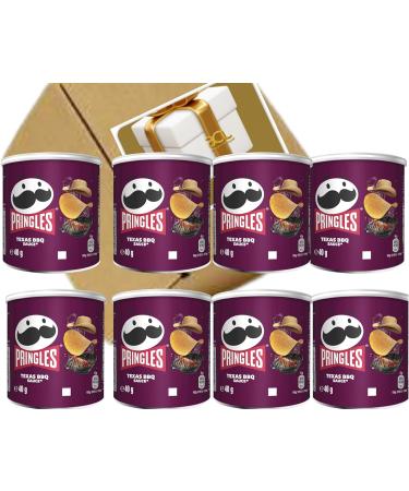 Pringles Multi Pack Pop & Go Crisps Tubs - Pringles Lunch Box Holiday Travel Mini Pringles Tub Snacks Party Packs - Original Salted Salt & Vinegar Texas BBQ Sour Cream & Onion 8 X 40g (Texas BBQ) Barbecue - Buy Online on GoSupps.com