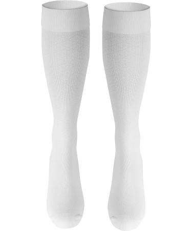 Truform Women's Compression Socks 15-20 mmHg Knee High White Large (Pack of 2) - Buy Online on GoSupps.com