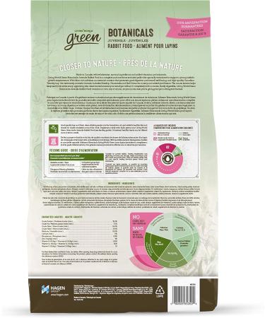 Living World Green Botanicals Juvenile Rabbit Food 1.36 kg (3 lb) - Buy Online on GoSupps.com