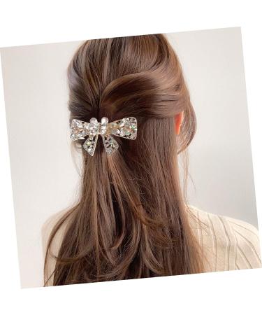 Hair Jewelry Hair Accessories Hair Barrettes for Women Fine Hair Women Hairpins Hair Clip for Thin Hair Metal Hair Clip Hair Clasp Rhinestone Hairpin White Women's Alloy Clips Girl - Buy Online on GoSupps.com