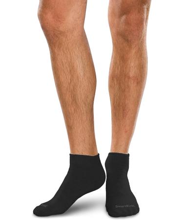 SMARTKNIT Seamless Mini-Crew Socks 3-Pack for Diabetes, Arthritis, Sensitive Feet - Large (Black White Grey) - Buy Online on GoSupps.com