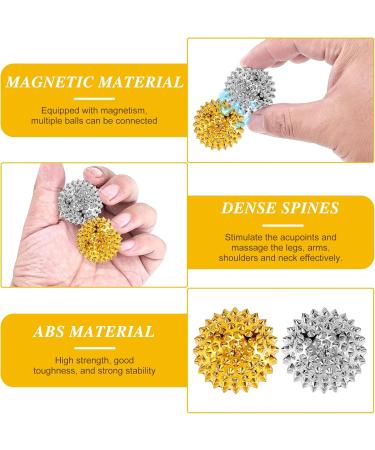 8 Acupressure Rings + 2 Hedgehog Balls Set | Finger Massage Rings & Sensory Roller for Blood Circulation & Stress Relief - Multi-Color - Buy Online on GoSupps.com