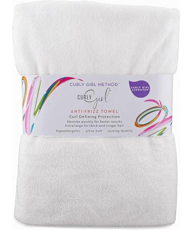 Curly Girl Microfiber Towel & Root Lifter Double Prongs White | Ideal for Healthy Curls | International Shipping - Buy Online on GoSupps.com