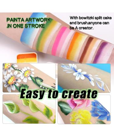  Veeteah Adult Face Paint Palette - Rainbow Palette - 12 Colors - Veeteah Washable Professional Body Art Palette - Buy Online on GoSupps.com