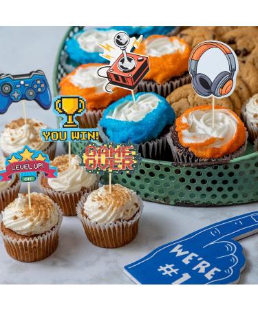Gyufise 36Pcs Video Game Cupcake Toppers Game On Controllers Cupcake Picks GamePad Cake Decorations for Game Theme Baby Shower Kids Boys Girls Birthday Anniversary Party Decorations Supplies - Buy Online on GoSupps.com