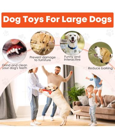 WoWBala Dog Toys for Aggressive Chewing | Durable Cake Stuffed Toys for Large & Medium Dogs - Tangerine - Buy Online on GoSupps.com
