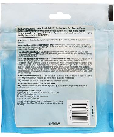 Kaytee Bird Greens 1 oz - Nutritious Bird Treat for Health & Vitality - Buy Online on GoSupps.com