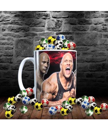 Dwayne Johnson Celebrity Icon Mug with Choice of Sweets Gift - Buy Online on GoSupps.com