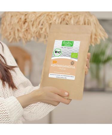 Raibu Ashwagandha Premium Bio Powder 500g | 100% Pure Ashwagandha | Indian Ginseng Ayurveda (Withania Somnifera) - Shop Now! - Buy Online on GoSupps.com
