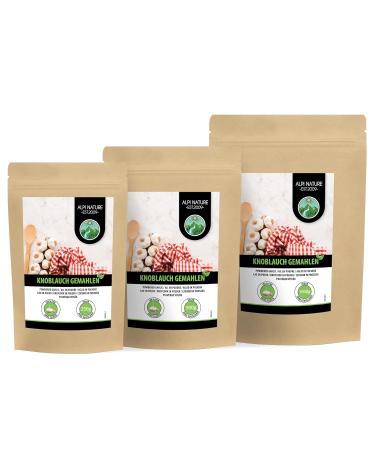 100% Natural Garlic Powder 1kg - Vegan No Additives Gently Dried - International Shipping - Buy Online on GoSupps.com