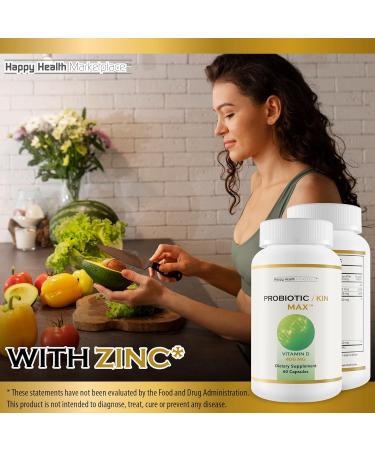 Probiotic/Kin Max - Our Best Probiotics for Women - Our Best Probiotics for Digestive Health Gut Health & Immune Health - Premium Daily Probiotic for Women & Men - Acidophilus Probiotic Capsules - Buy Online on GoSupps.com