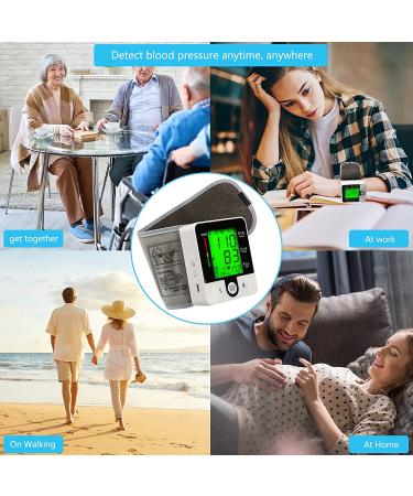 Wrist Blood Pressure Monitor with Heart Rate Tracking - Large LCD Display, Automatic Talking, Voice Alarm - Home BP Cuff Meter Kit for Health Care - Buy Online on GoSupps.com