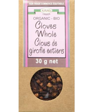Kurundu Organic & F-T Cloves Whole Brown 30g