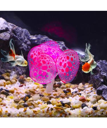 Buy VOCOSTE Pink Silicone Glowing Aquarium Coral with Suction Cup - Vibrant Marine Decor for Fish Tanks | International Shipping Available - Buy Online on GoSupps.com