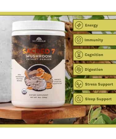 Brain & Focus Bundle Sacred 7 Mushroom Coffee Booster 226 Serving + Organic Lion s Mane Powder 60 Serving | Nootropic Mushroom Supplement for Memory Clarity & Energy | 100% Organic Fruiting Bodies - Buy Online on GoSupps.com