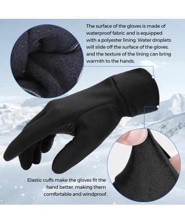 SUKEN GOODS Touchscreen Gloves for Men & Women | Waterproof Cycling & Running Gloves | Black Sports Gloves - Buy Online on GoSupps.com